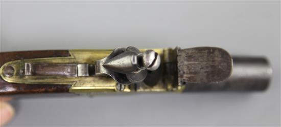 A flintlock boxlock pocket pistol, by T. Ketland, London, c.1820, 6in.